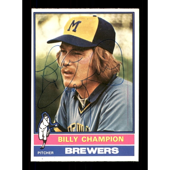Billy Champion Autographed 1976 O-Pee-Chee Card #501 Milwaukee Brewers SKU #169464