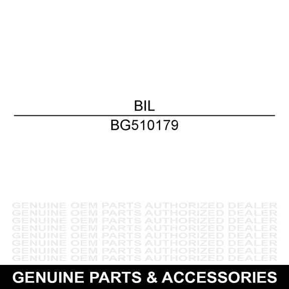 Billy Goat BG510179 Rod Bail Engine Wa