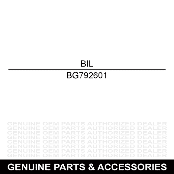 Billy Goat BG792601 Impeller Assembly Dl35