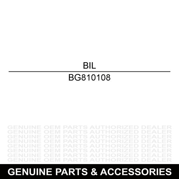 Billy Goat BG810108 Bracket Caster Wa Left Hand