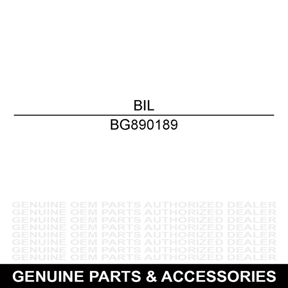 Billy Goat BG890189 Plate Brace Rear