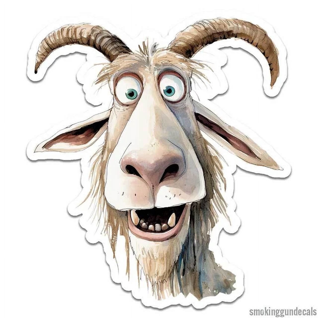 Billy Goat Sticker Billy Goat Sticker Indoor Outdoor Phone Decal Water Bottle Stickers Car ...