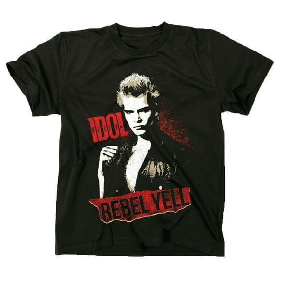 Billy Idol Men's Rebel Yell T-Shirt Black L