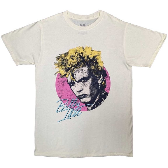 Billy Idol Unisex T-Shirt: Circle Illustration (XX-Large)