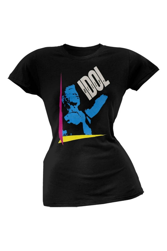 Women's Juniors Day Glow Short Sleeve T Shirt