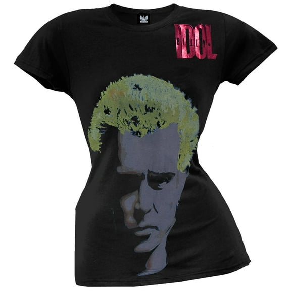 Billy Idol Women's Juniors Rebel Yell Short Sleeve T Shirt
