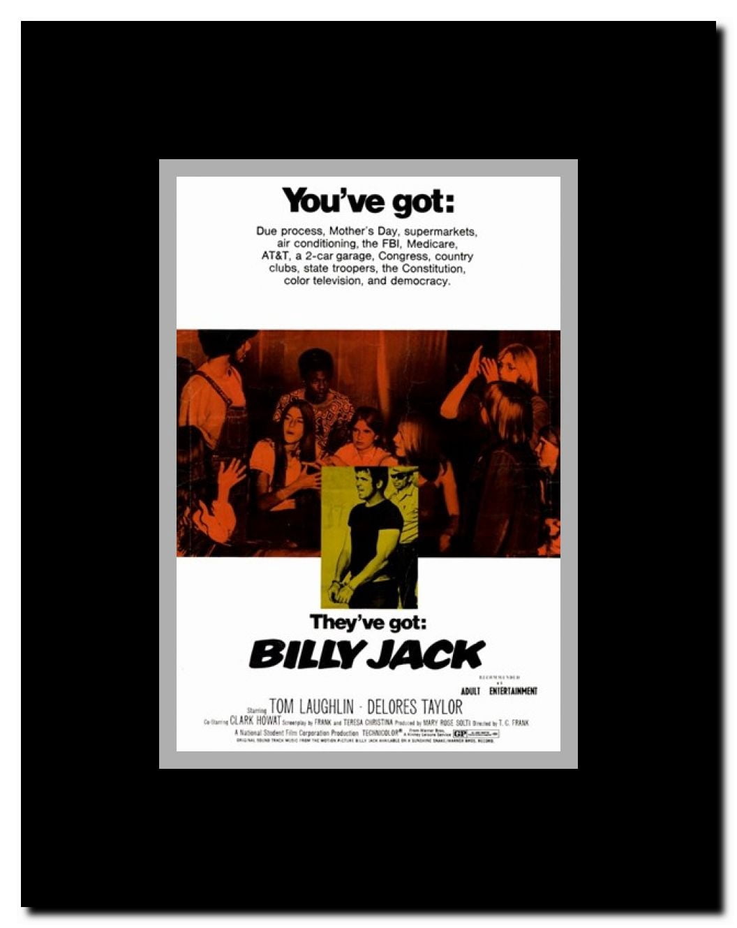 Billy Jack Framed Movie Poster