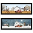 thumbnail image 1 of TrendyDecor4U Seasonal-Autumn Winter 2-Piece Vignette Wall Art V630-704G, 1 of 2