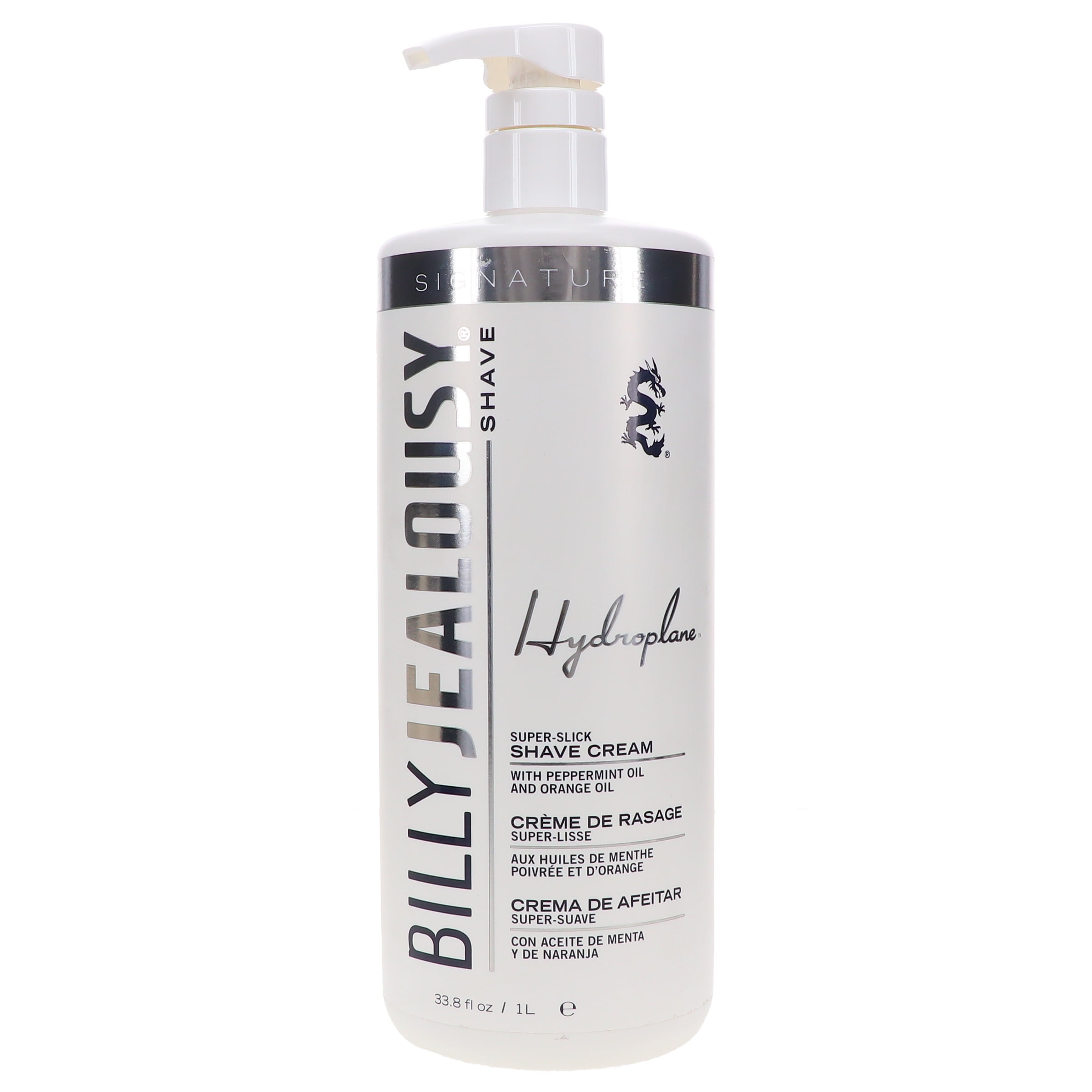 Billy Jealousy Hydroplane Super-Slick Shave Cream for Men, 33.8 Oz