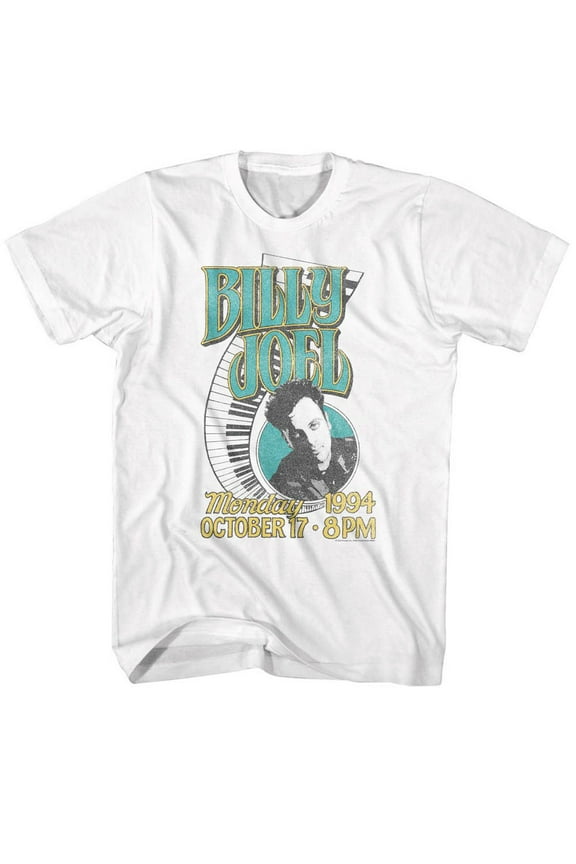 Billy Joel 94 White Adult T-Shirt 5Xl