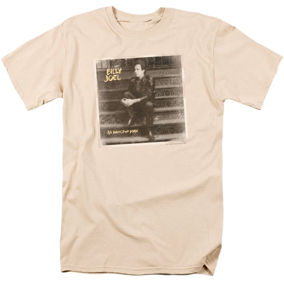 Billy Joel An Innocent Man Adult 18/1 T-Shirt Cream