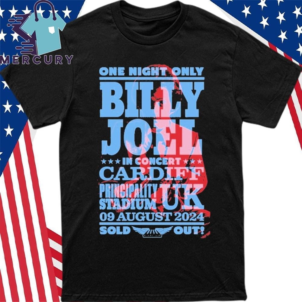 Billy Joel August 9 2024 Cardiff Uk Event Shirt
