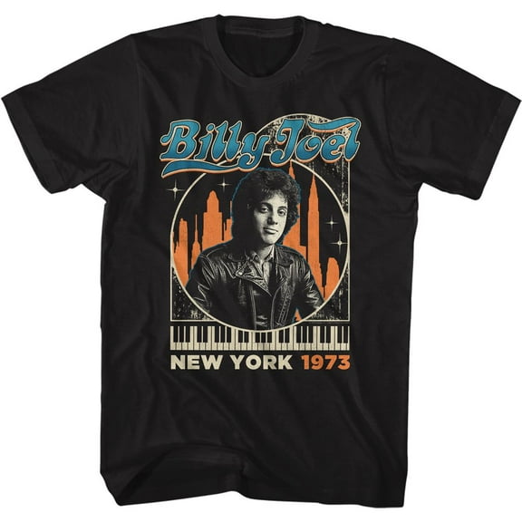 Billy Joel Billyinthecity Black Adult T-Shirt 4Xlt