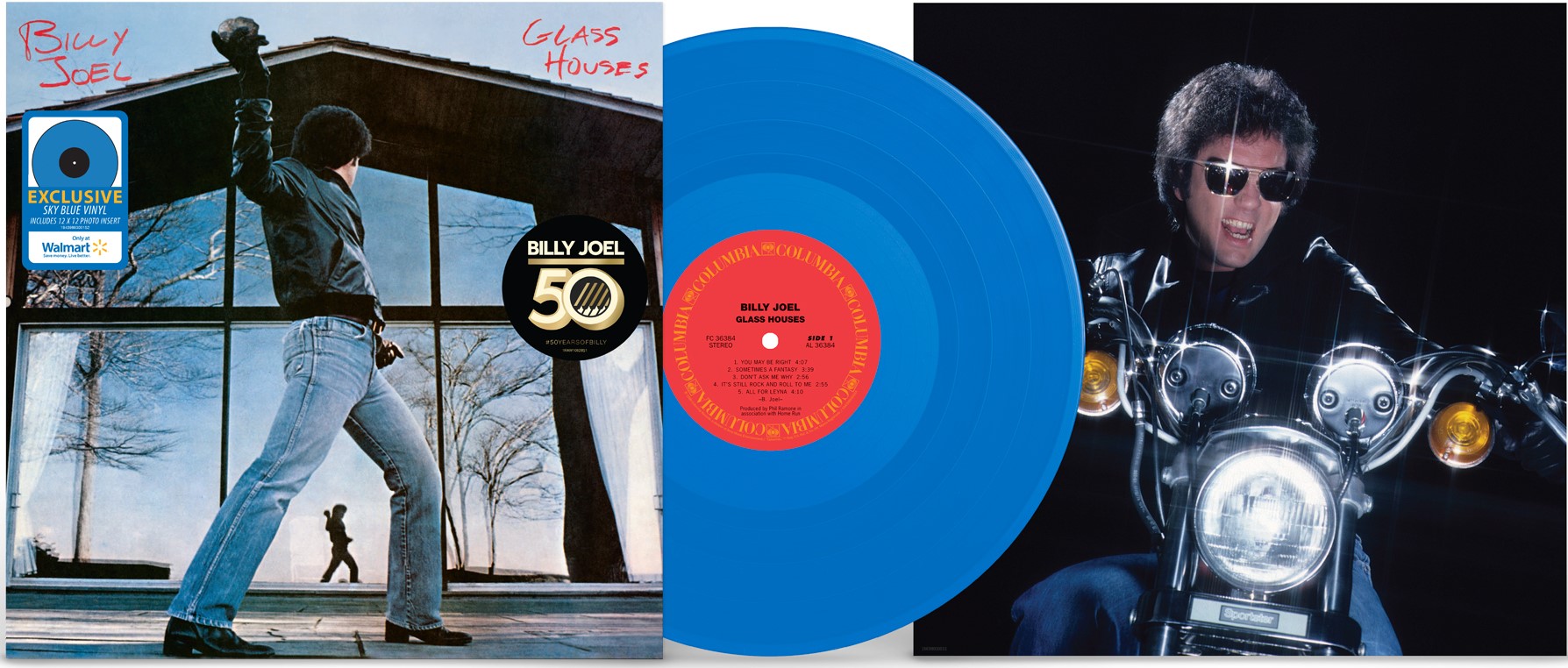 Billy Joel - Glass Houses (Walmart Exclusive) - Rock - Vinyl [Exclusive] - image 1 of 3