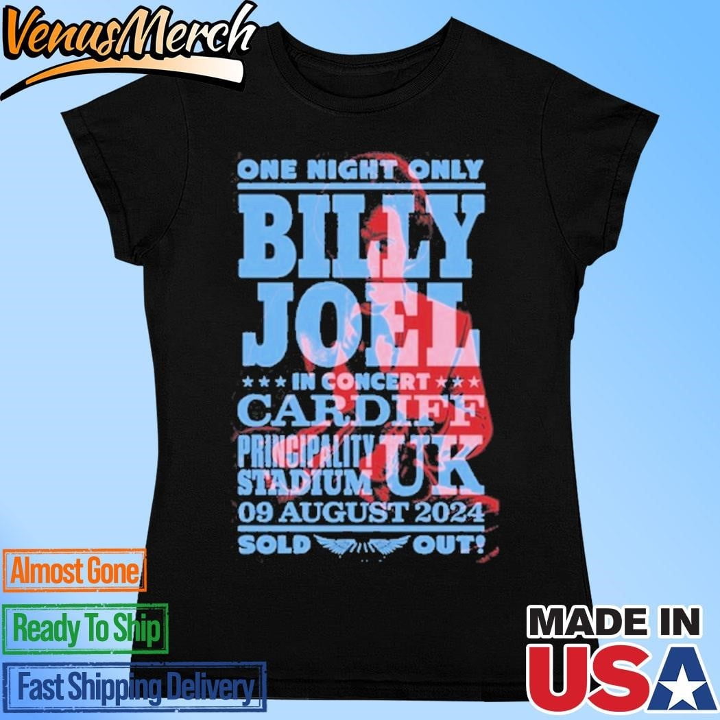 Billy Joel In Cardiff Uk On August 9 2024 Tour Shirt