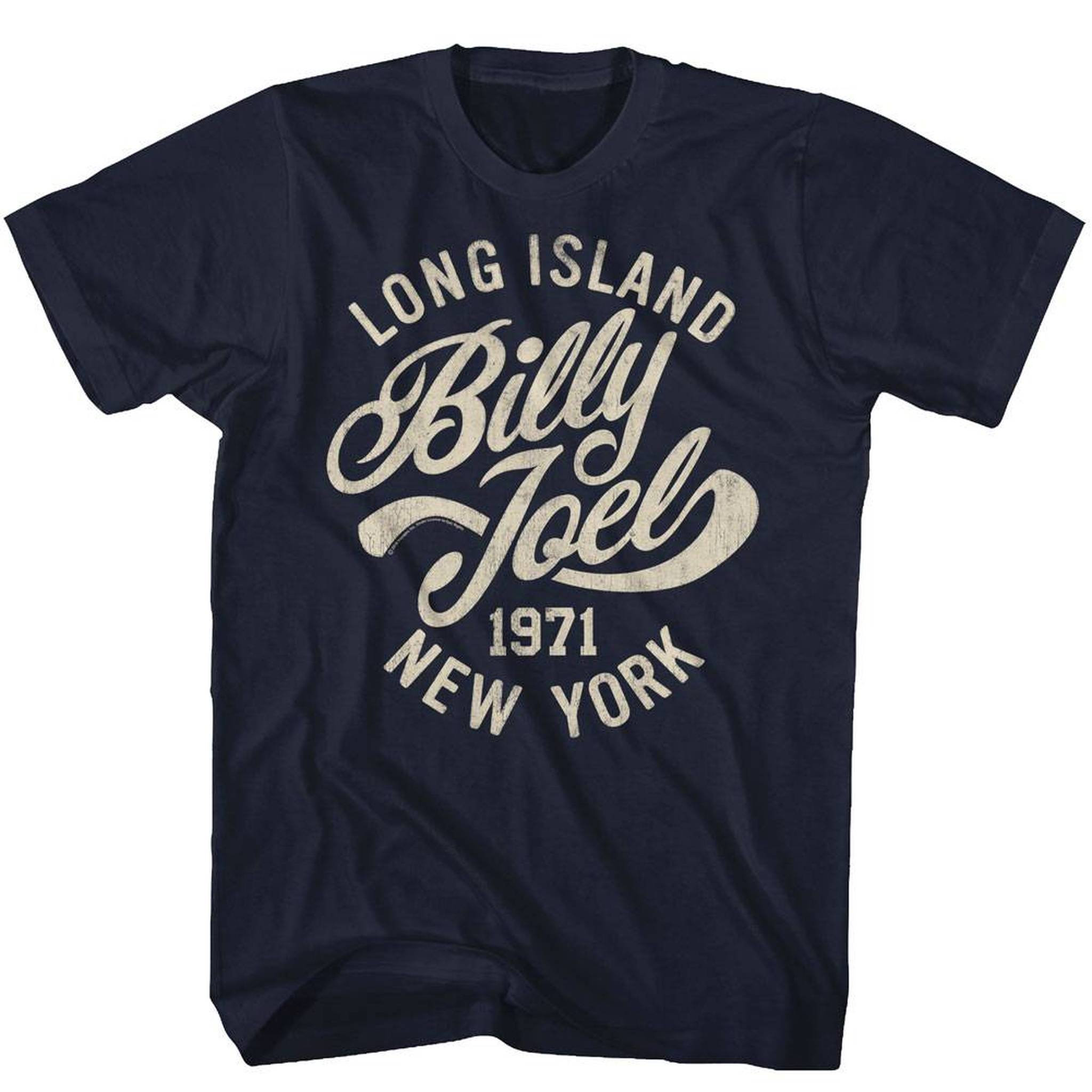 Billy Joel Long Island Navy Adult TShirt