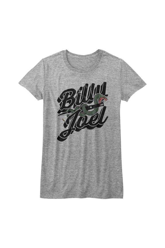 Billy Joel Long Island Navy Junior Women's T-Shirt