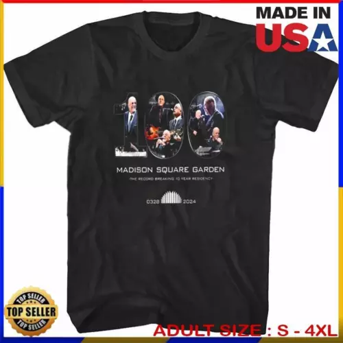 Billy Joel Madison Square Garden 100Th Event 2024 Tshirt Billy Joel