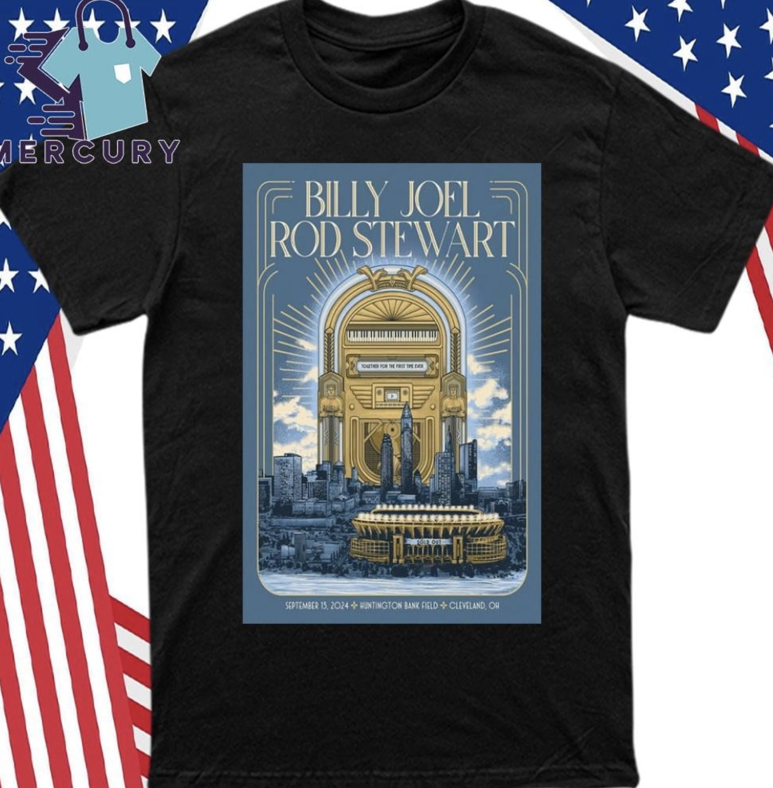 Billy Joel September 13, 2024 In Cleveland, Oh Tour Poster Shirt