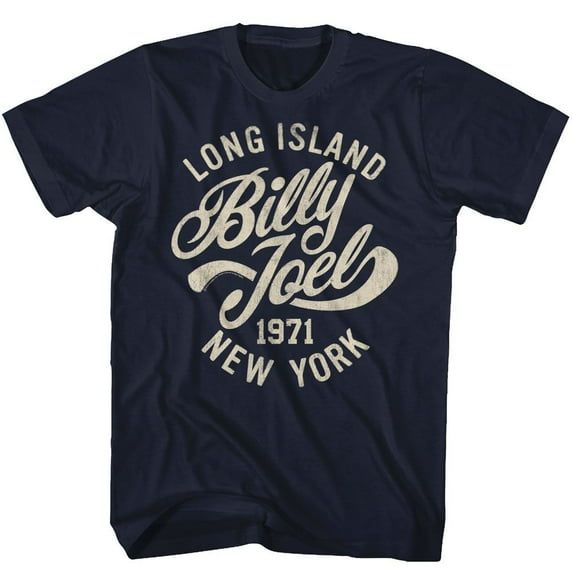Billy Joel Long Island Navy Adult T-Shirt 5Xl