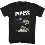 Billy Joel The Piano Man Black Adult T-Shirt L