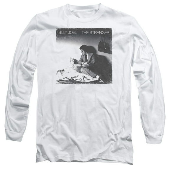 Billy Joel The Stranger Long Sleeve Adult T-Shirt White