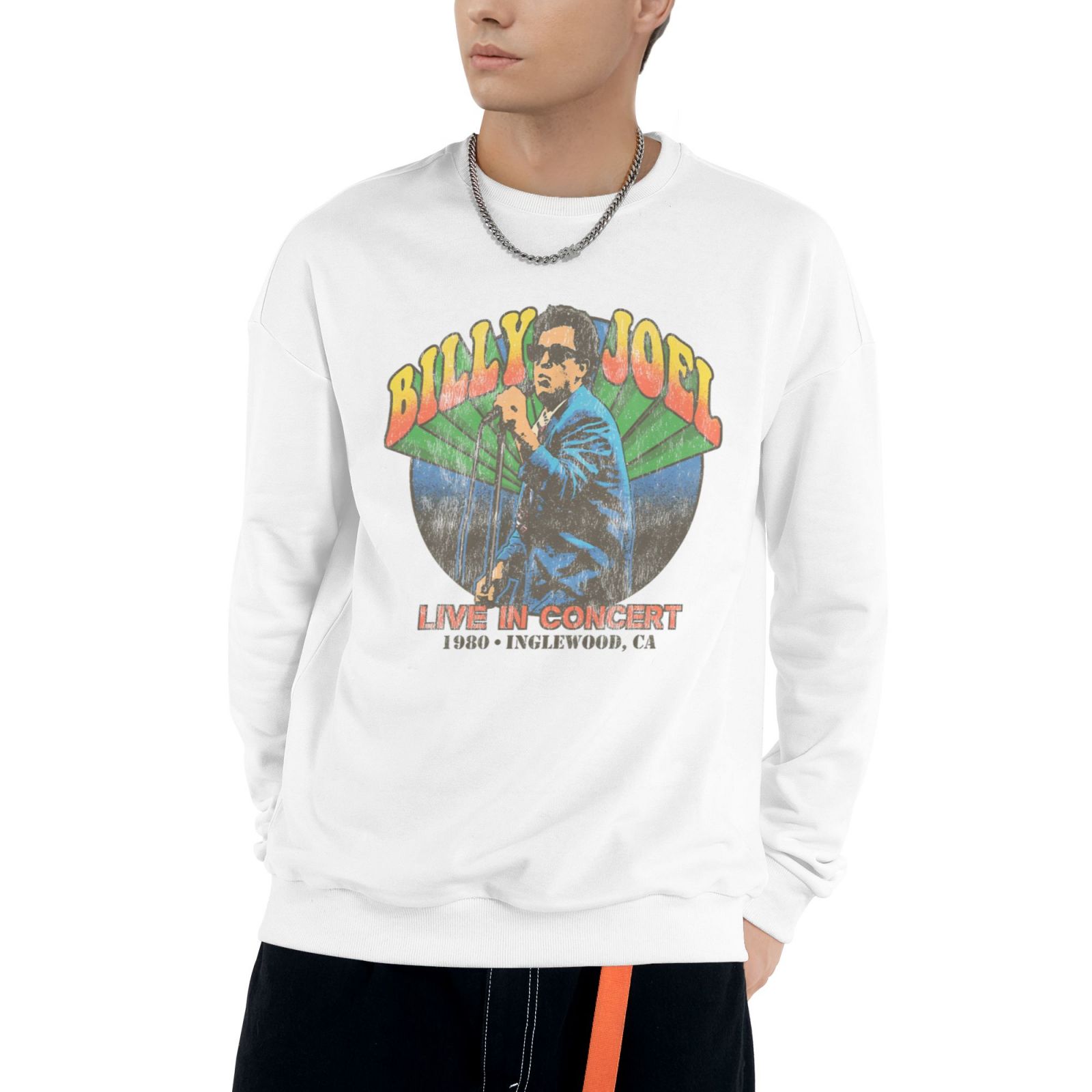 Billy Joel Unisex Crewneck Sweatshirt Sweatshirts for Men Women Adult Pullover Sweater Adult