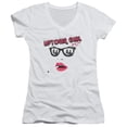 thumbnail image 1 of Billy Joel Uptown Girl Junior Women's V-Neck T-Shirt White, 1 of 2