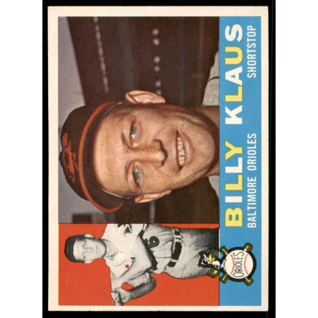 Billy Klaus WB Card 1960 Topps #406A