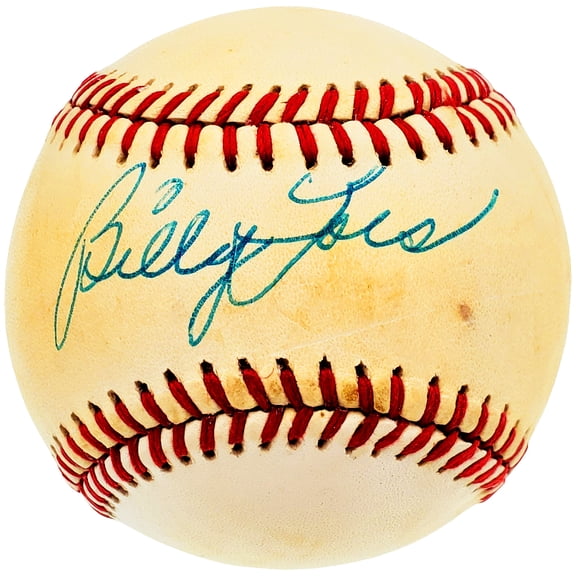 Billy Loes Autographed Official NL Baseball Brooklyn Dodgers Beckett BAS #F29450