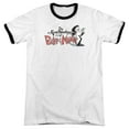 thumbnail image 1 of Billy & Mandy Logo Adult Ringer White/Black, 1 of 1