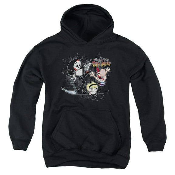 Billy & Mandy - Splatter Cast - Youth Hooded Sweatshirt - X-Large