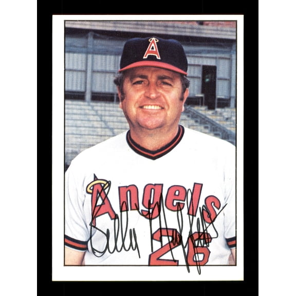 Billy Muffett Autographed 1975 SSPC Card #614 California Angels SKU #172586