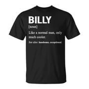 Billy Name Gift Billy Funny Definition V2 Unisex TShirt