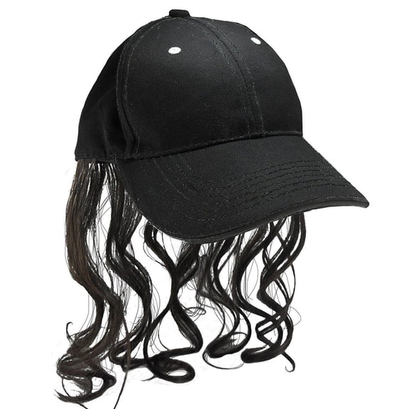 Billy Ray Mullet Hat Brown Wig Costume Cap