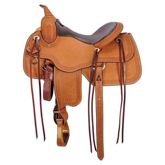 Billy Royal Elite Oiled Roughout Ranch Saddle | Built for Work or Show | Size 16