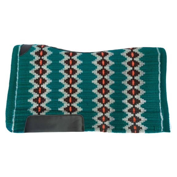Billy Royal Felt Performance Blanket Top Pad - 34" x 38" | Western Saddle Pad | Teal Peach