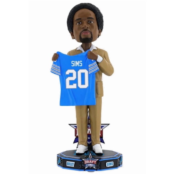 Billy Simms (Detroit Lions) 1980 NFL Draft Pick Bobblehead