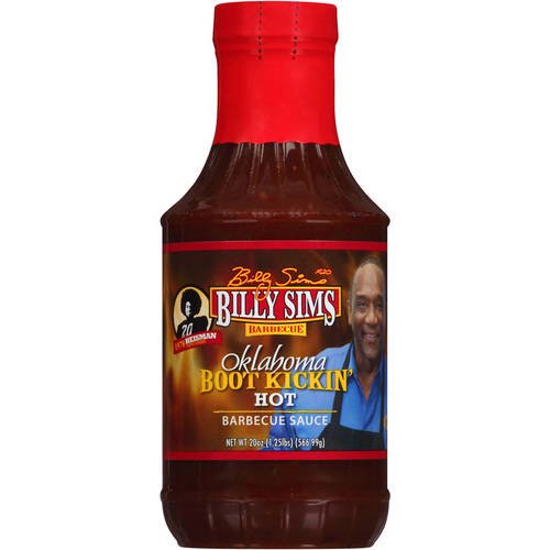 Billy Sims Oklahoma Boot Kickin' Hot Barbecue Sauce, 20 oz