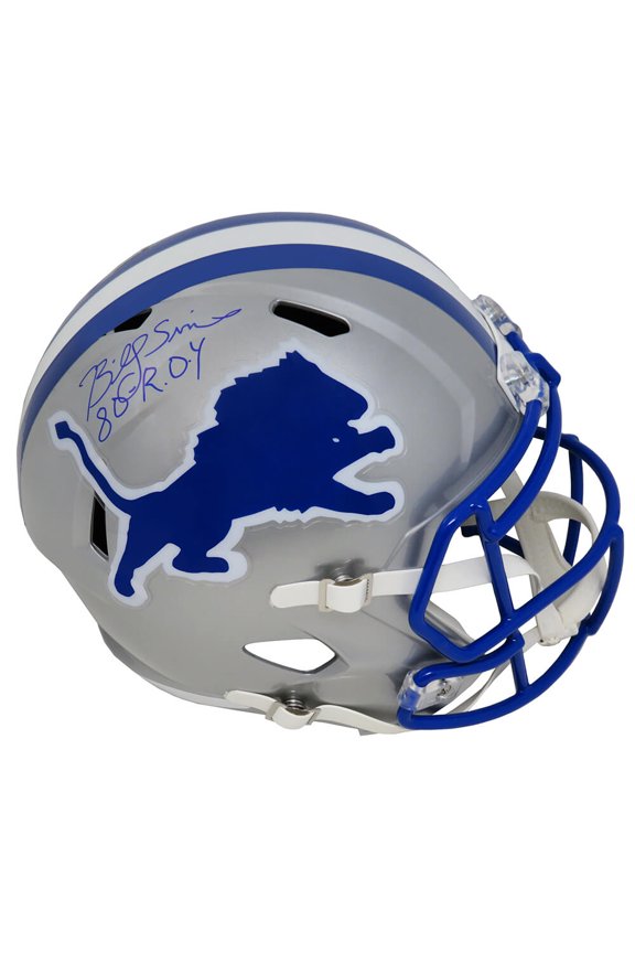 Billy Sims Signed Detroit Lions Throwback Riddell Full Size Speed Replica Helmet w/80 ROY