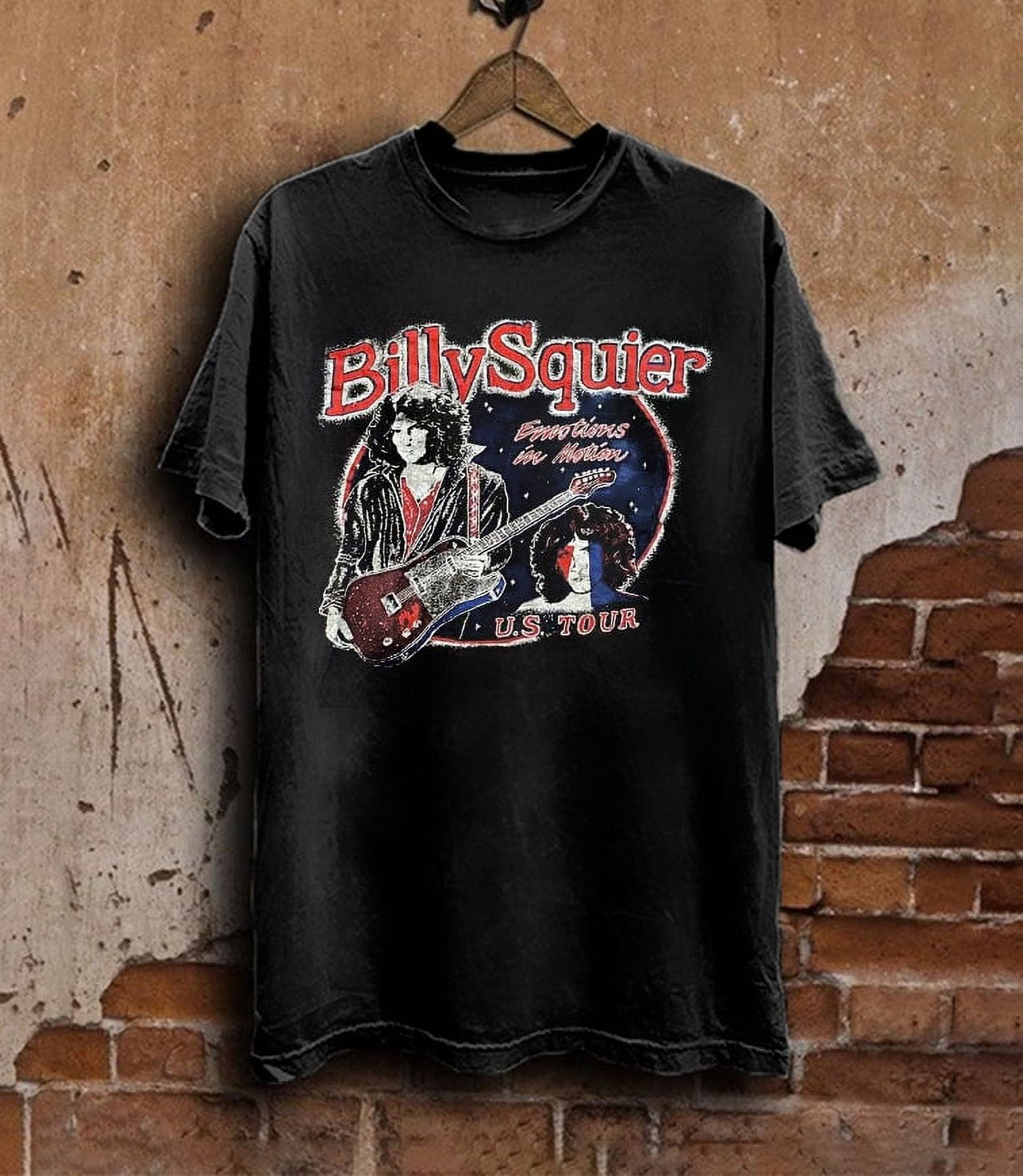 Billy Squier Emotions in Motion Tour T-Shirt Cotton Unisex Adult Tee ...