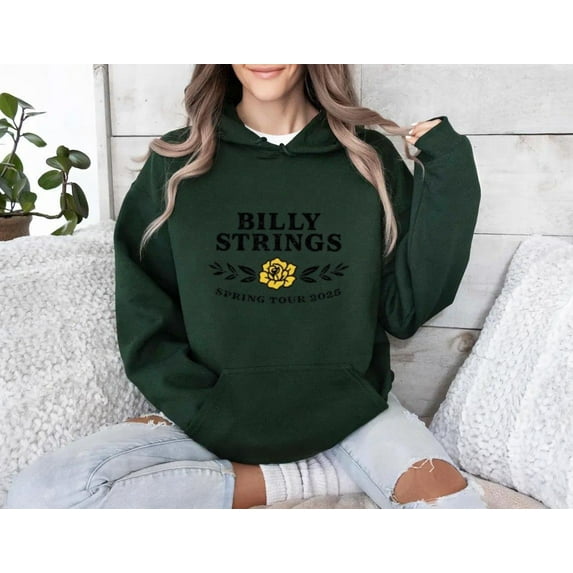 Billy Strings 2025 Bluegrass Music Fan Concert Tour Guitar Hoodie, for men & women, up to size 5XL