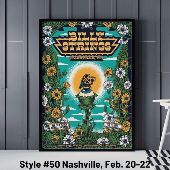 Billy Strings All Gig Posters, Billy Strings Asheville February 10 Poster, Billy Strings Mvp Arena Albany November Poster, Poster Only