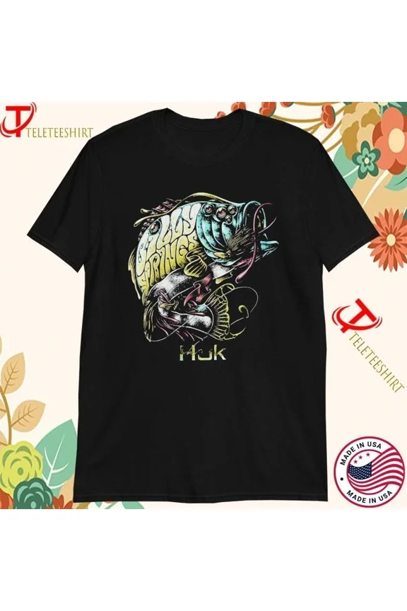 Billy Strings Huk Fishing T-shirts Black unisex ALl size shirt JM1019