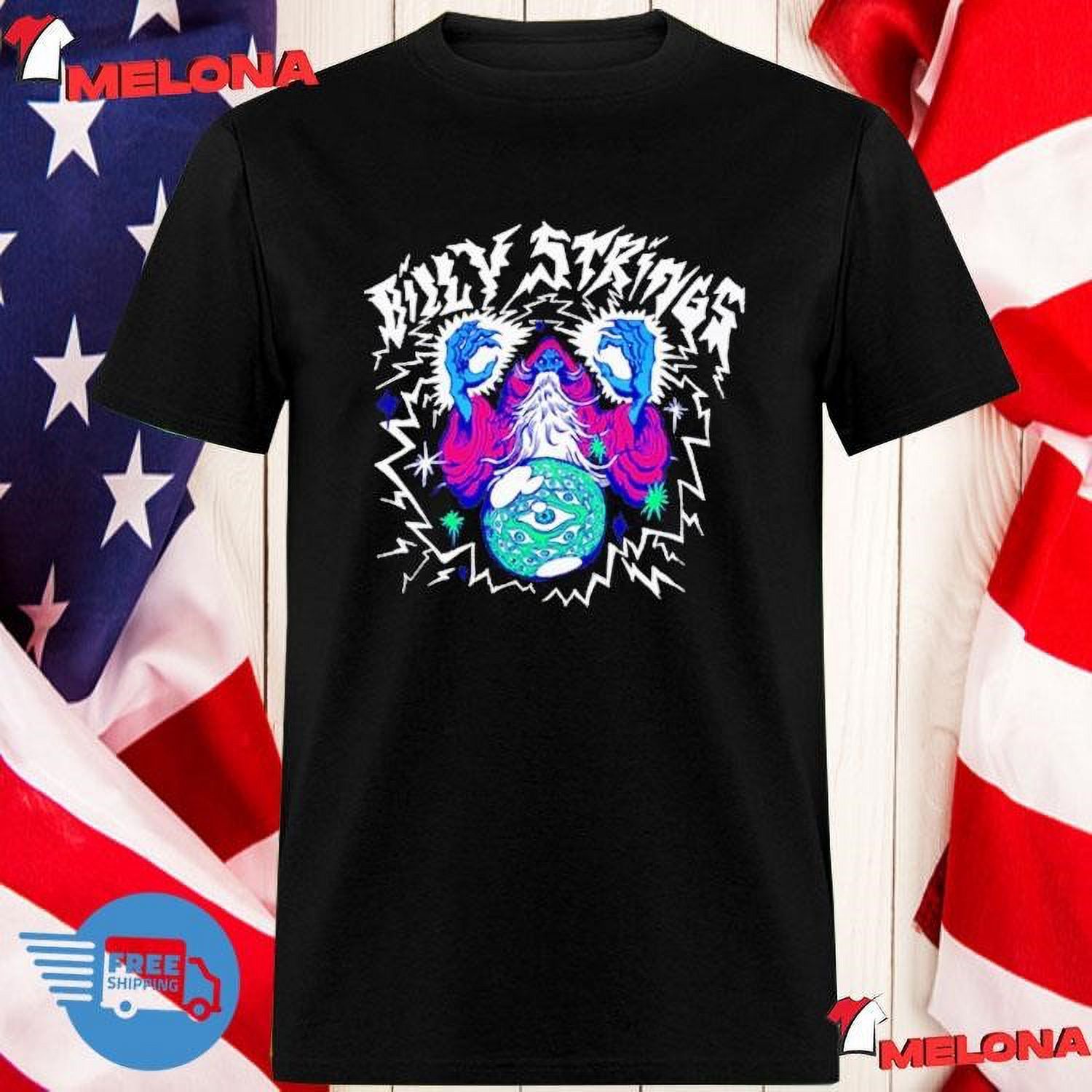 Billy Strings Lightning Wizard Mineral Wash 2024 Shirt