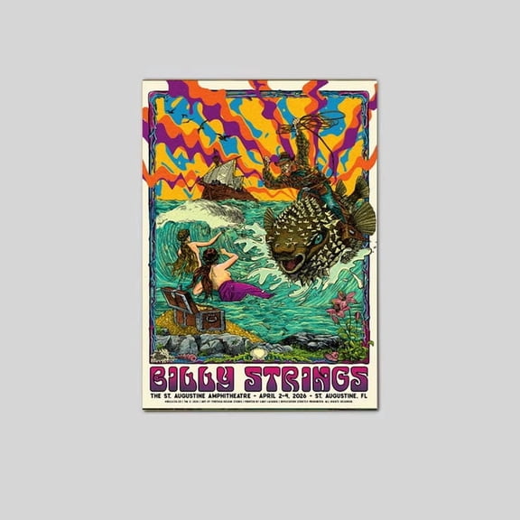 Billy Strings Music Poster April 2024 Poster Size 24''x36'' Googate