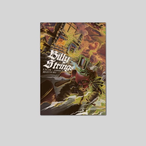 Billy Strings Nashville TN February 20 2026 Poster Size 24''x36'' The Golden Shop