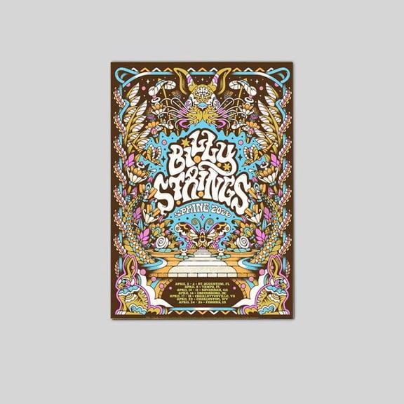 Billy Strings Poster Spring 2026 Poster Size 24''x36'' The Golden Shop