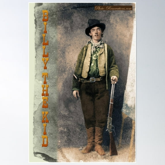 Billy The Kid 2 Poster Wall Art, Modern Wall Decor For Living Room Bedroom, 24x36 UNFRAMED