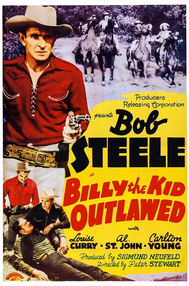 Billy The Kid Outlawed Canvas Art - (24 x 36)